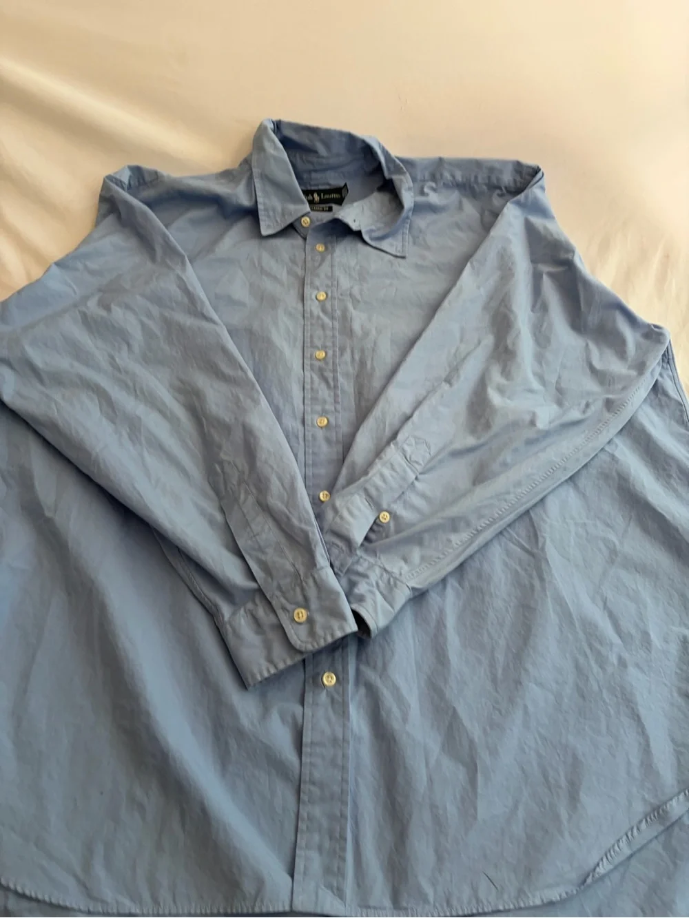Polo by Ralph Lauren Light Blue Classic Fit Dress Shirt Size 3XB